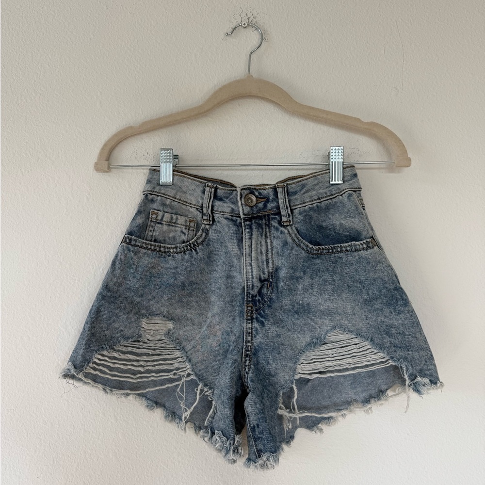 Rewash Distressed Denim Shorts